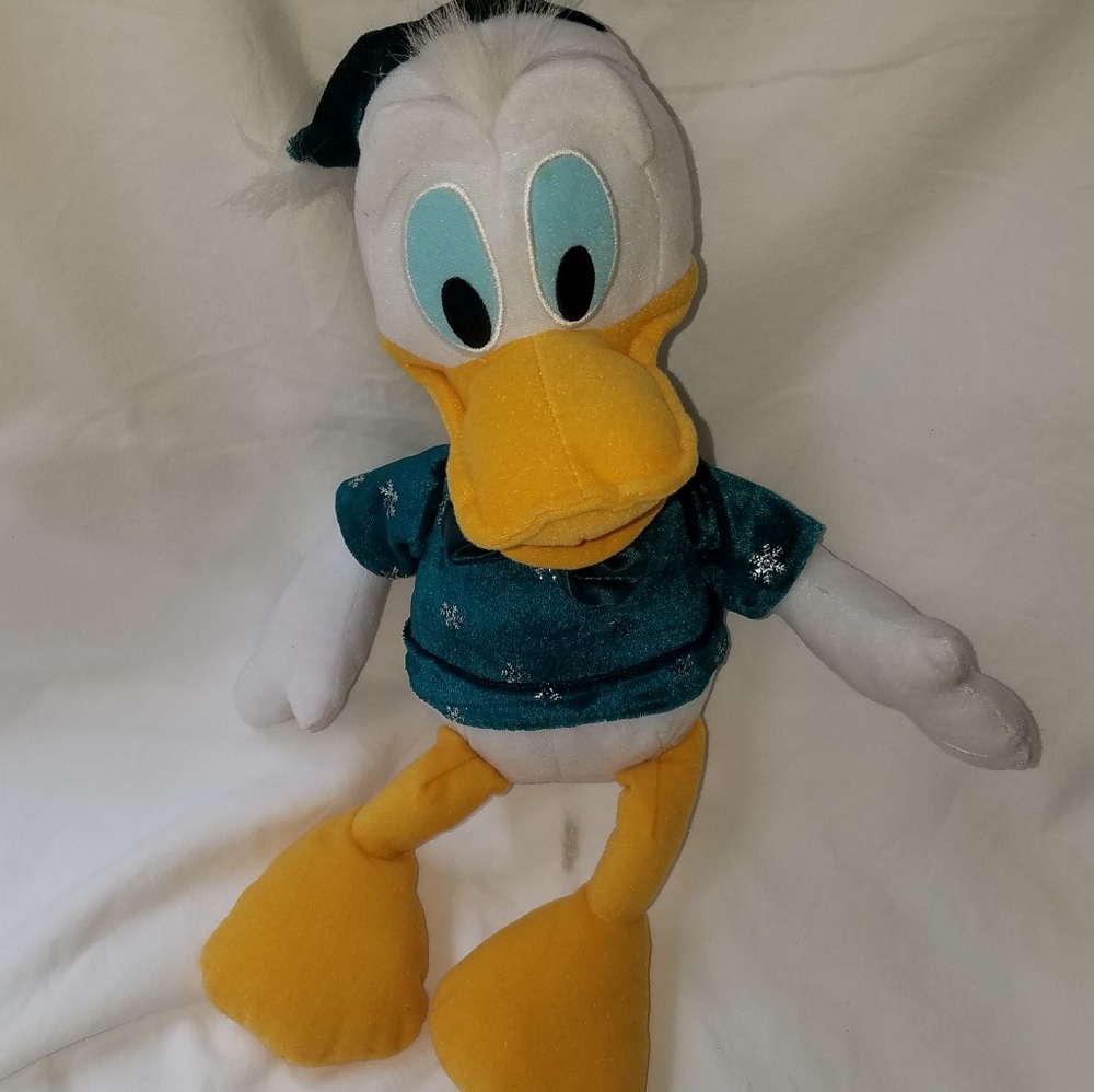 Donald Duck Christmas stuffed animal Disney